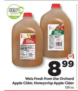 Weis Markets Weis Fresh from the Orchard Apple Cider, Honeycrisp Apple Cider offer