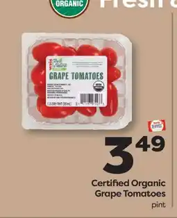 Weis Markets Certified Organic Grape Tomatoes offer