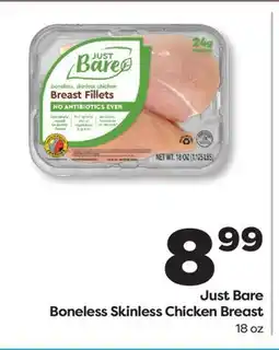 Weis Markets Just Bare Boneless Skinless Chicken Breast offer