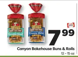 Weis Markets Canyon Bakehouse Buns & Rolls offer