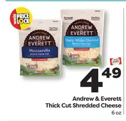 Weis Markets Andrew & Everett Thick Cut Shredded Cheese offer