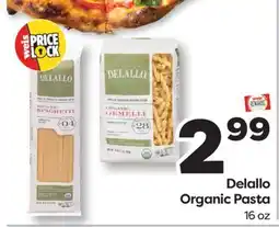 Weis Markets Delallo Organic Pasta offer