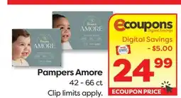 Weis Markets Pampers Amore offer
