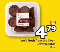 Weis Markets Weis Fresh from the Oven Brownie Bites offer