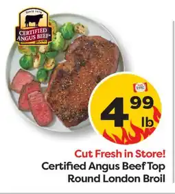 Weis Markets Certified Angus Beef Top Round London Broil offer
