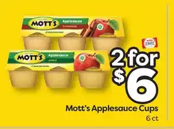 Weis Markets Mott's Applesauce Cups offer