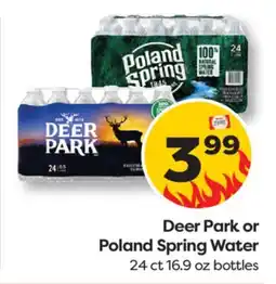 Weis Markets Deer Park or Poland Spring Water offer