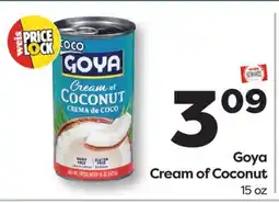 Weis Markets Goya Cream of Coconut offer