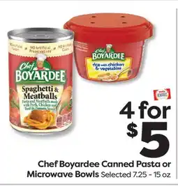 Weis Markets Chef Boyardee Canned Pasta or Microwave Bowls offer
