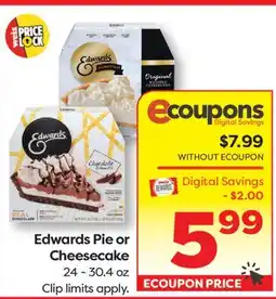 Weis Markets Edwards Pie or Cheesecake offer
