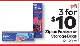 Weis Markets Ziploc Freezer or Storage Bags offer