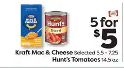 Weis Markets Kraft Mac & Cheese Hunt's Tomatoes offer