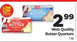 Weis Markets Weis Quality Butter Quarters offer