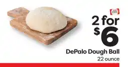 Weis Markets DePalo Dough Ball offer