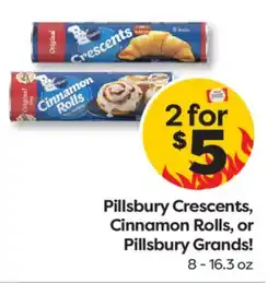 Weis Markets Pillsbury Crescents, Cinnamon Rolls, or Grands! offer