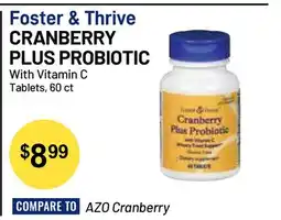 Health Mart Foster & Thrive CRANBERRY PLUS PROBIOTIC offer