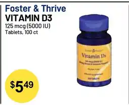 Health Mart Foster & Thrive VITAMIN D3 offer