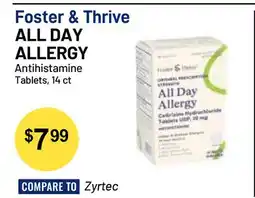 Health Mart Foster & Thrive ALL DAY ALLERGY Antihistamine offer