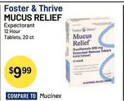 Health Mart Foster & Thrive MUCUS RELIEF offer
