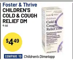 Health Mart Foster & Thrive CHILDREN'S COLD & COUGH RELIEF DM offer