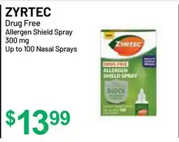 Health Mart ZYRTEC Drug Free Allergen Shield Spray offer