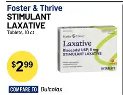 Health Mart Foster & Thrive STIMULANT LAXATIVE offer