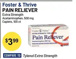 Health Mart Foster & Thrive PAIN RELIEVER Extra Strength offer