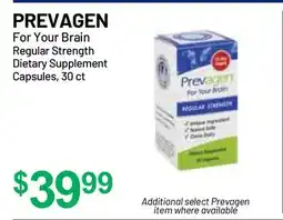 Health Mart PREVAGEN For Your Brain offer