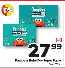 Weis Markets Pampers Baby Dry Super Packs offer