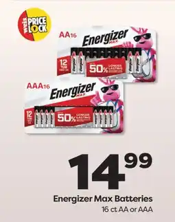 Weis Markets Energizer Max Batteries offer