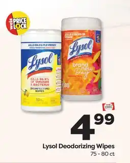 Weis Markets Lysol Deodorizing Wipes offer
