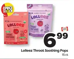 Weis Markets Lolleez Throat Soothing Pops offer