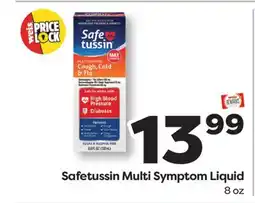 Weis Markets Safetussin Multi Symptom Liquid offer
