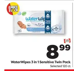 Weis Markets WaterWipes 3 in 1 Sensitive Twin Pack offer