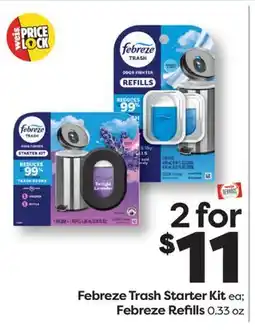 Weis Markets Febreze Trash Starter Kit Febreze Refills offer