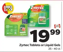 Weis Markets Zyrtec Tablets or Liquid Gels offer