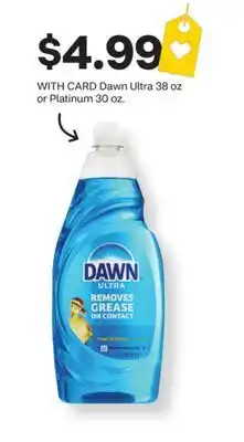 CVS Dawn Ultra 38 oz or Platinum 30 oz offer