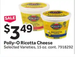 Stop&Shop Polly-O Ricotta Cheese offer