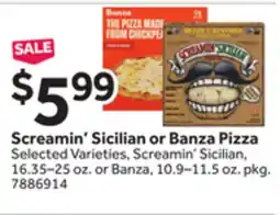 Stop&Shop Screamin' Sicilian or Banza Pizza offer