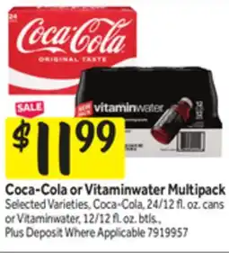 Stop&Shop Coca-Cola or Vitaminwater Multipack offer