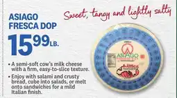 Kings Food Markets ASIAGO FRESCA DOP offer