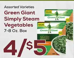 DeCicco & Sons Green Giant Simply Steam Vegetables offer