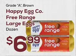 DeCicco & Sons Happy Egg Co. Free Range Large Eggs offer