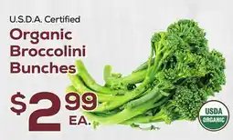 DeCicco & Sons Organic Broccolini Bunches offer