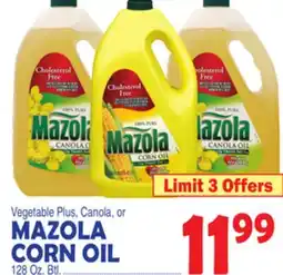Bravo Supermarkets MAZOLA CORN OIL offer
