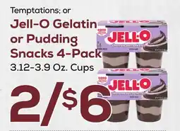 DeCicco & Sons Temptations or Jell-O Gelatin or Pudding Snacks 4-Pack offer