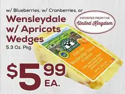 DeCicco & Sons Wensleydale w/ Apricots Wedges offer