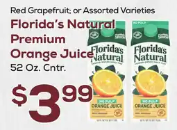 DeCicco & Sons Florida's Natural Premium Orange Juice offer