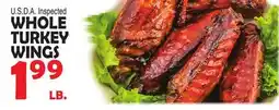 Bravo Supermarkets WHOLE TURKEY WINGS offer