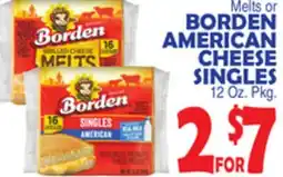 Bravo Supermarkets BORDEN AMERICAN CHEESE SINGLES offer